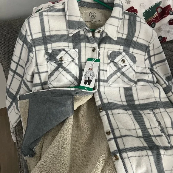 Plaid Women's Jacket - Gray - Picture 2 of 5